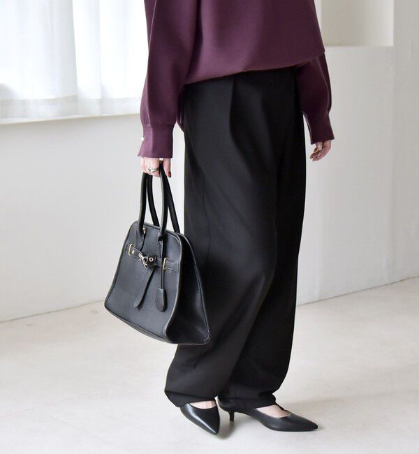 quaranciel「quaranciel:〈洗濯機可能〉ウォーム タック バレル イージー パンツ」|その他|