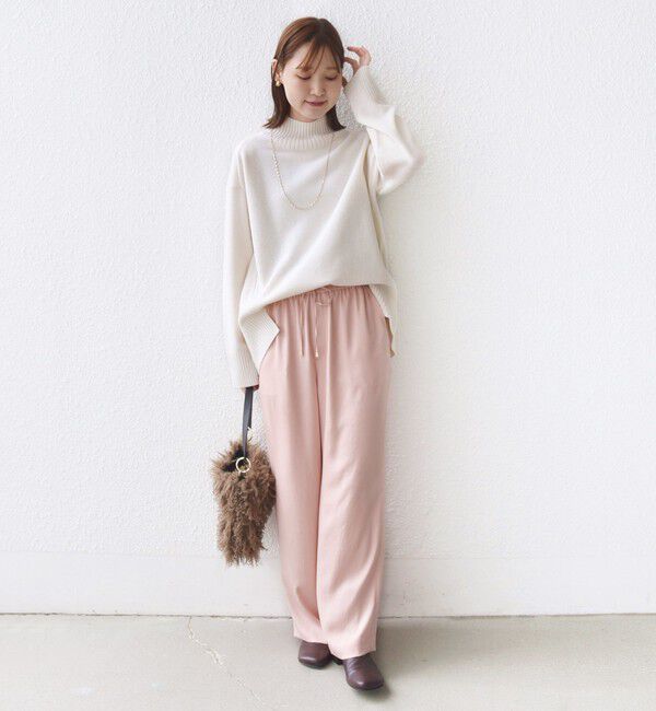 SHIPS for women「〈手洗い可能〉サテン ドロスト パンツ」|その他|