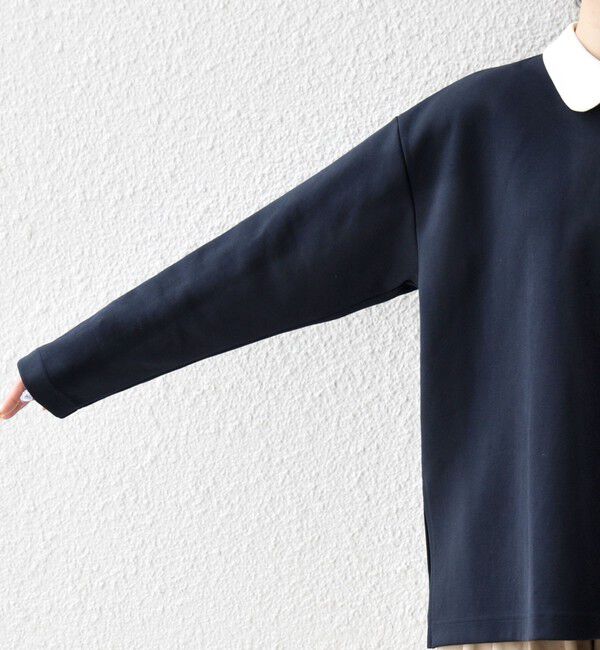 SHIPS any「《予約》SHIPS any:〈洗濯機可能〉ダンボール バイカラー プルオーバー」|Tシャツ・カットソー|