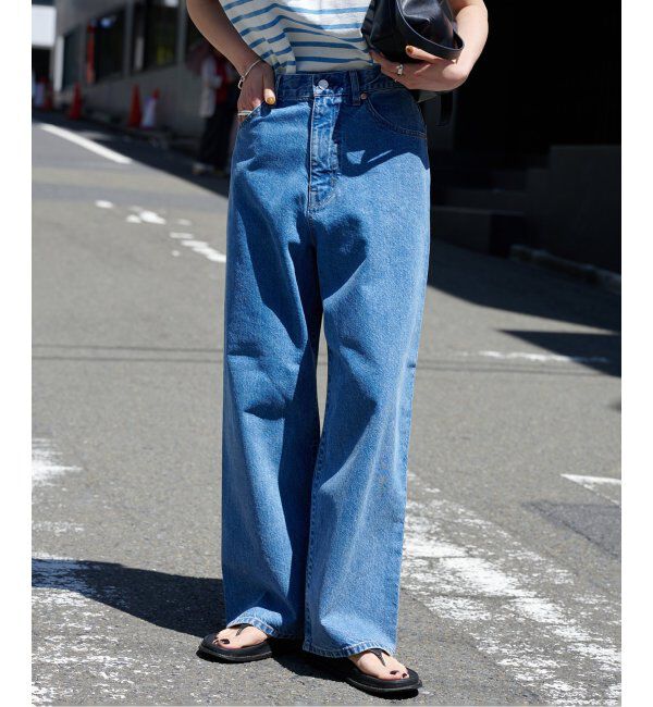 OUTDOOR PRODUCTS Usual Things「追加2 ULTライトデニムハイライズルーズ5PKT」|デニム|