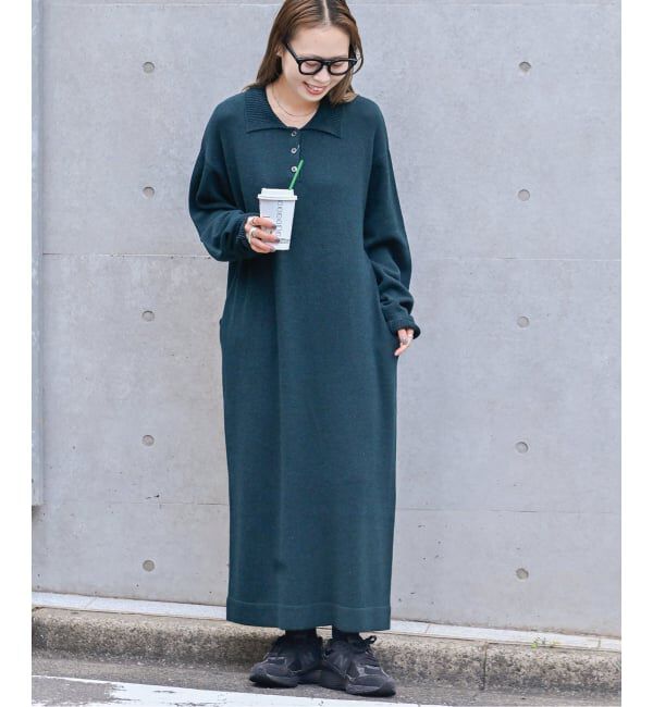 OUTDOOR PRODUCTS Usual Things「プレッピーポロニットワンピース」|ワンピース|