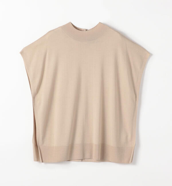 TOMORROWLAND collection「カシミヤシルク ビルドネックベスト」|ニット・セーター|41 ライトベージュ