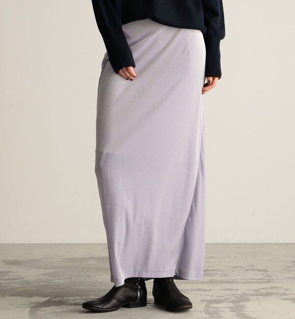 BACCA「inner piece ベロアジャージー ロングスカート」|スカート|