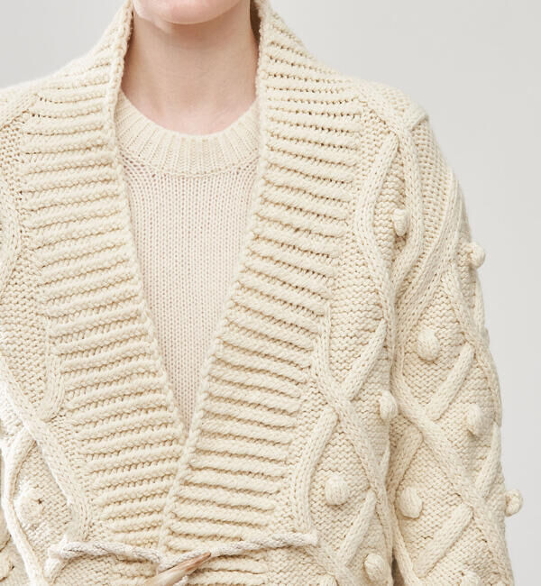 GALERIE VIE「アルルスウールハンドニット オーバーサイズドカーディガン」|カーディガン|