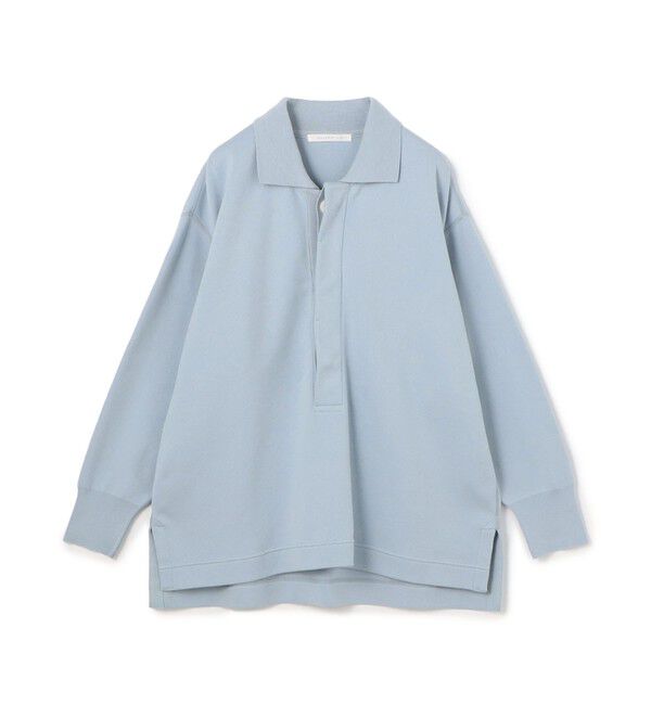GALERIE VIE「ソフトコットンスムース ラガーシャツ」|ニット・セーター|63 ライトブルー
