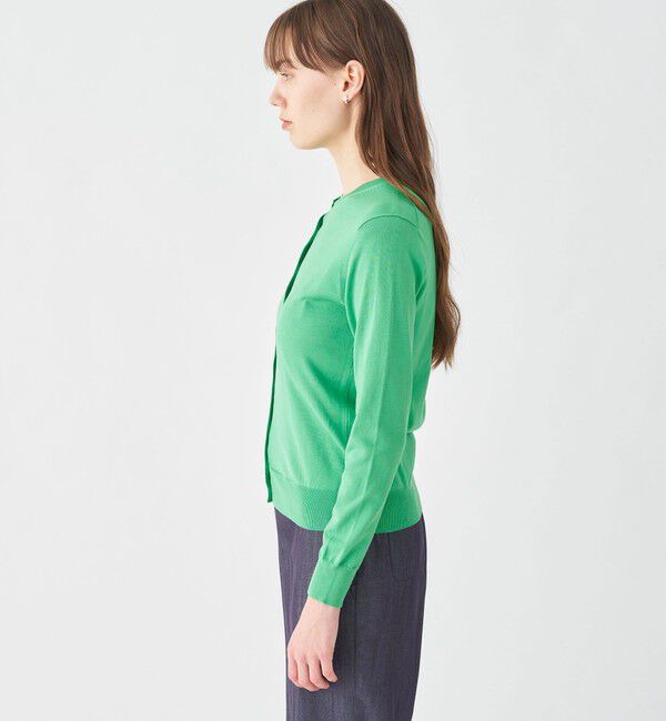 Ballsey「ハイゲージコットン クルーネックカーディガン」|カーディガン|