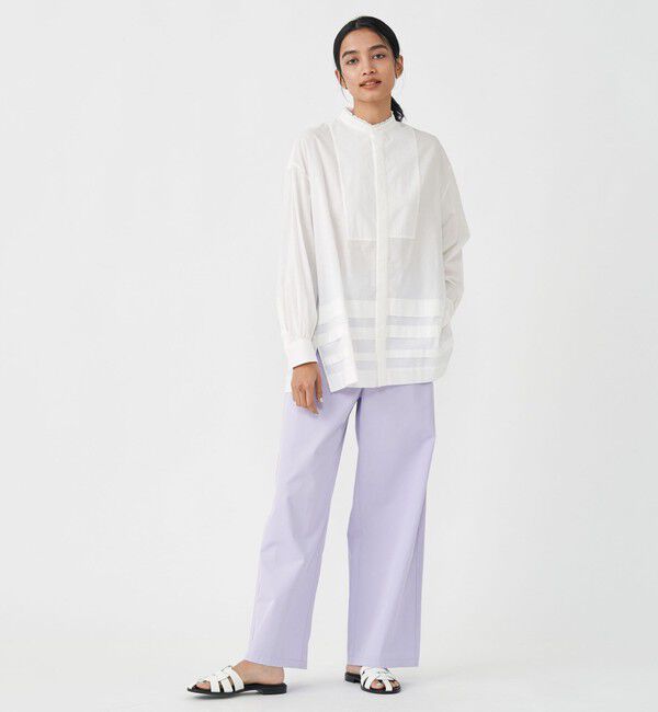 MACPHEE「コットンサージ ワイドパンツ」|その他|