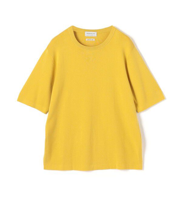 TOMORROWLAND MENS「TOMORROWLAND TRICOT シーアイランドコットン クルーネックプルオーバー」|ニット・セーター|23 イエロー