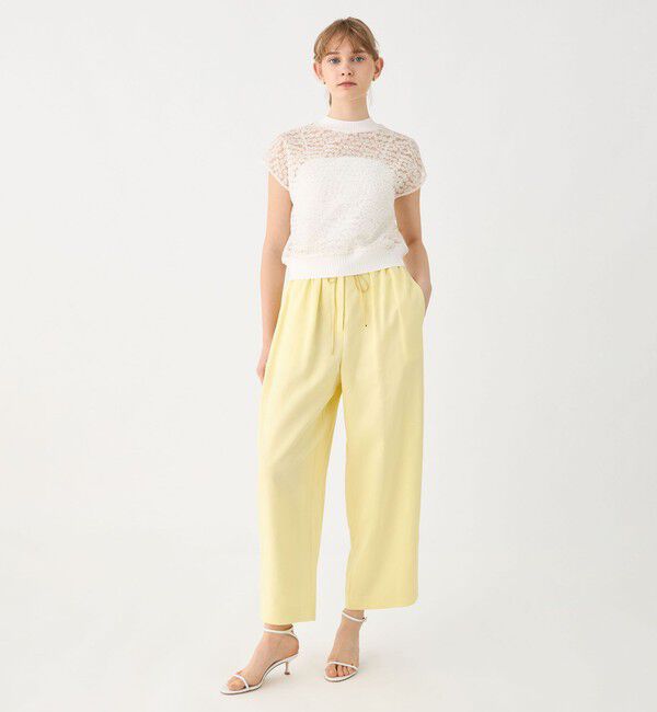 Ballsey「チュールエンブロイダリー レースフレンチスリーブプルオーバー」|シャツ・ブラウス|