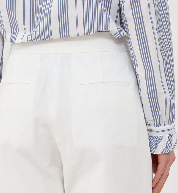 GALERIE VIE「ドライコットンチノ ツータックワイドパンツ」|チノ|