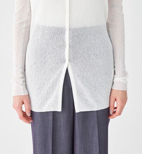 Ballsey「ライトフリーゼ Vネックカーディガン」|カーディガン|