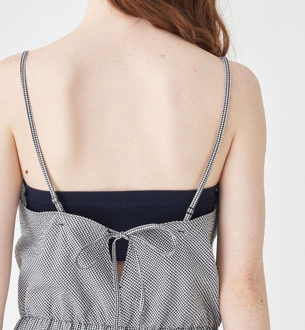 MACPHEE「コットンポリエステルサッカー ジャンプスーツ」|オールインワン|