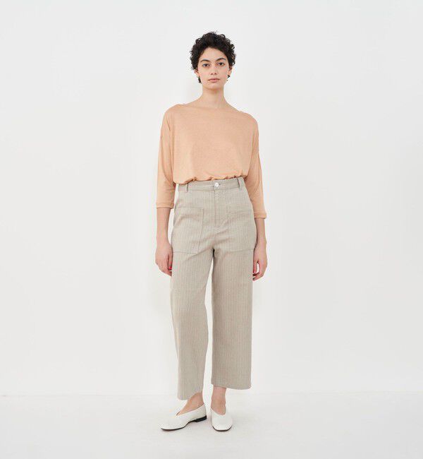 GALERIE VIE「バンブーレーヨン ボートネックTシャツ」|Tシャツ・カットソー|