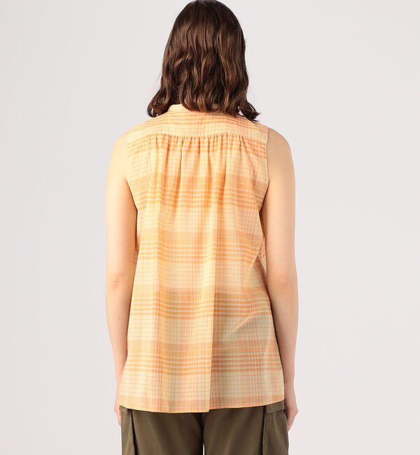 MACPHEE「コットンオーガンジー ノースリーブブラウス」|シャツ・ブラウス|