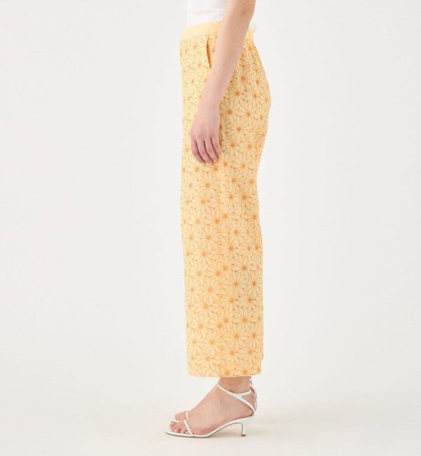 TOMORROWLAND collection「サンフラワーエンブロイダリー ワイドストレートパンツ」|その他|