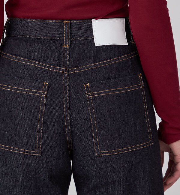 MACPHEE「コットンデニム ストレートパンツ」|デニム|