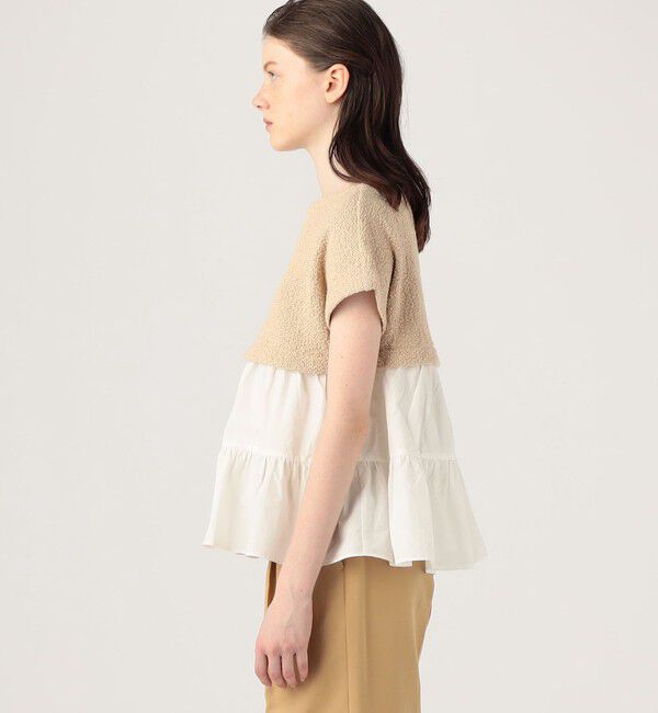 Ballsey「バルキーヤーンジャージーコンビ ティアードプルオーバー」|Tシャツ・カットソー|