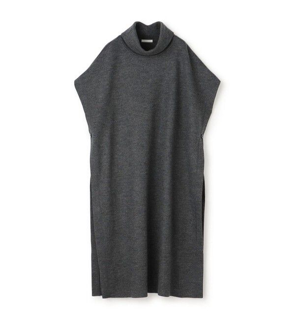 GALERIE VIE「ミルドスムース スタンドネックロングベスト」|ベスト・ジレ|17 チャコールグレー