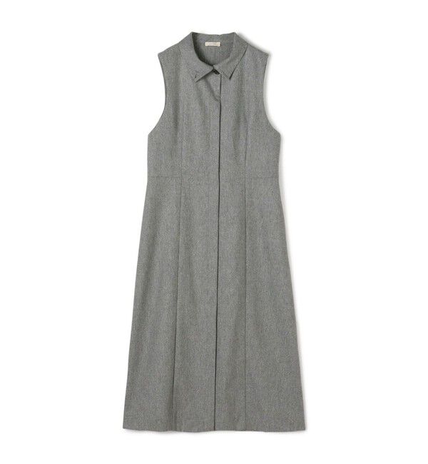 DES PRES「ウールポプリンメルトン ハイネックロングジレ」|ダウンベスト・ベスト|13 ライトグレー