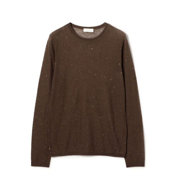 Ballsey「ミニスパンコール クルーネックプルオーバー」|ニット・セーター|47 ブラウン