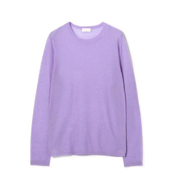Ballsey「ミニスパンコール クルーネックプルオーバー」|ニット・セーター|75 パープル