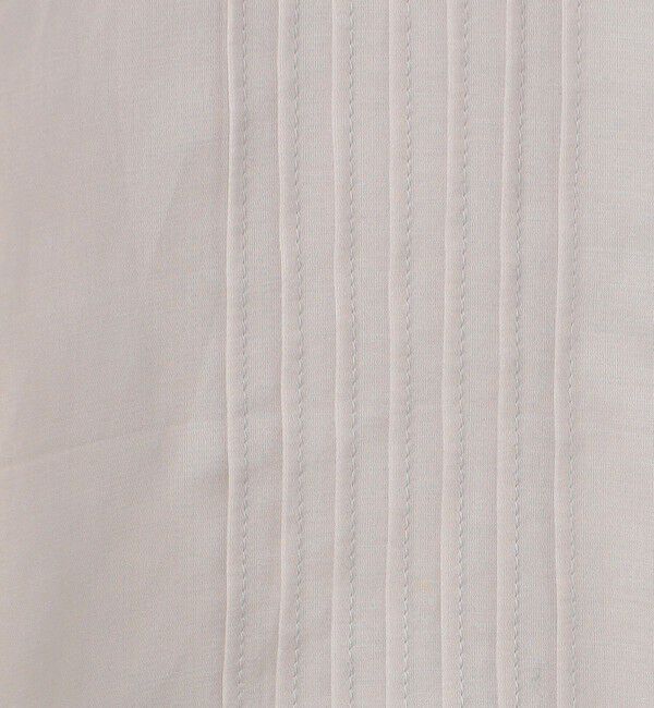 Ballsey「コットンシルクサテン ピンタックボウタイブラウス」|シャツ・ブラウス|