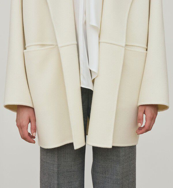 DES PRES「ダブルフェイスメルトンビーバー ウィングカラーコート」|その他|