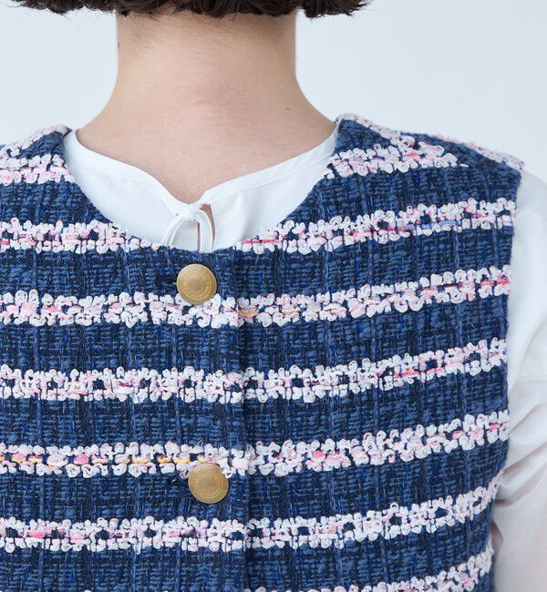 TOMORROWLAND collection「フルールボーダー フロンタブルジレ」|ベスト・ジレ|