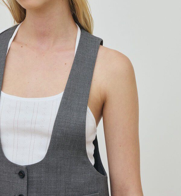 DES PRES「ポリエステルウールバラシャ テイラードサロペット」|オールインワン|