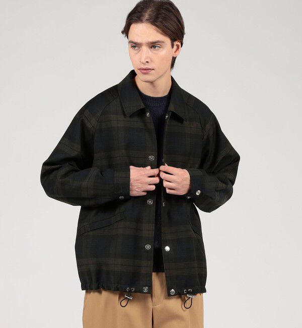 TOMORROWLAND MENS「【別注】MACKINTOSH CARRON ウール ショートブルゾン」|ブルゾン・スタジャン|