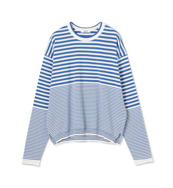 MACPHEE「ドライコットン クルーネックプルオーバー」|ニット・セーター|62 ライトブルー系