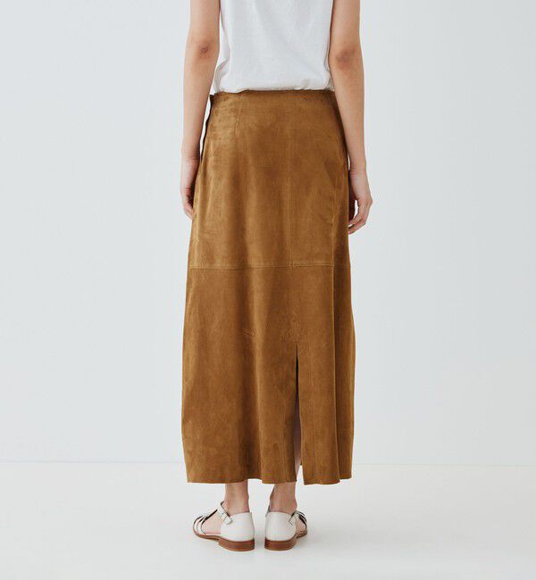 GALERIE VIE「 ゴートスウェード Aラインスカート」|台形|