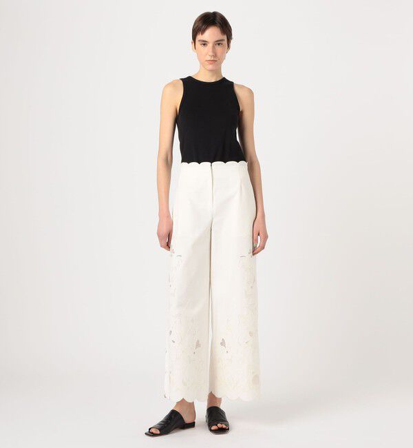 DES PRES「カットワークエンブロイダリー ワイドパンツ」|その他|