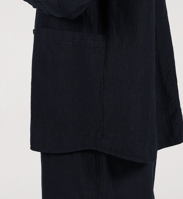 TOMORROWLAND MENS「コットンリネンシルク ダブルブレスト シャツジャケット」|ブルゾン・スタジャン|