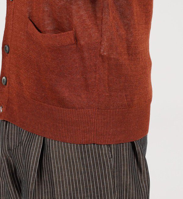 TOMORROWLAND MENS「TOMORROWLAND tricot ティントリネン Vネックカーディガン」|カーディガン|