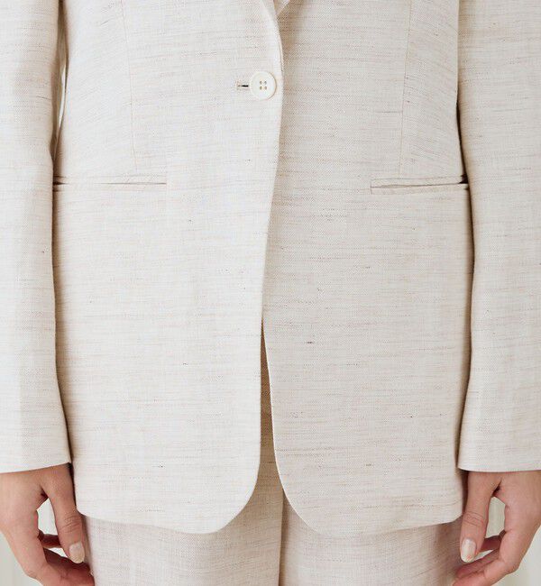 DES PRES「リネンツイル ピークドラペルジャケット」|テーラードジャケット|