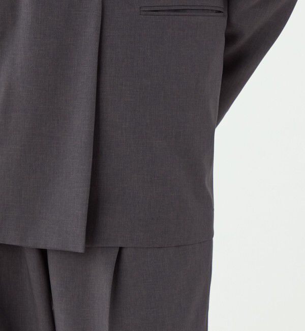 TOMORROWLAND collection「エクストラファインポリエステルトロピカル Vカラージャケット」|ノーカラージャケット|