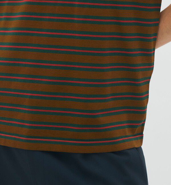 CABaN「CABaN コットン ハイゲージストライプ クルーネックプルオーバー」|ニット・セーター|