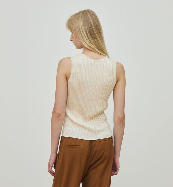 DES PRES「ドメスティックスパンシルク ノースリーブプルオーバー」|ニット・セーター|