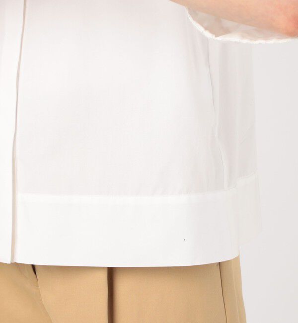 TOMORROWLAND collection「スクエアドットエンブロイダリー ハーフスリーブブラウス」|シャツ・ブラウス|