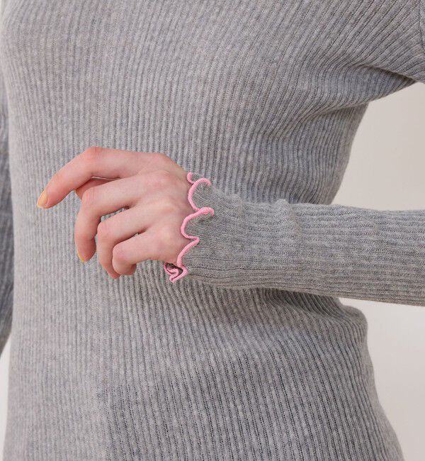 TOMORROWLAND GOODS「【別注】V::room コットンリブ ラウンドネックプルオーバー」|Tシャツ・カットソー|