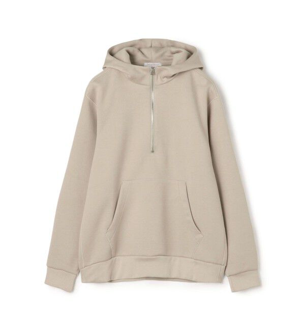 TOMORROWLAND MENS「スビンコットン ダンボール ハーフジップ パーカ」|パーカー|13 オフホワイト