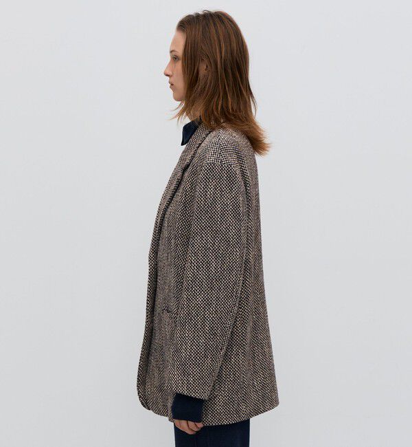 BACCA「ライトツイード コートジャケット」|テーラードジャケット|