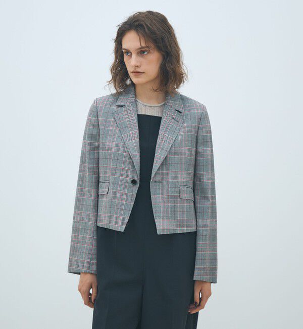 MACPHEE「ライトウールチェックシングルブレストジャケット」|テーラードジャケット|