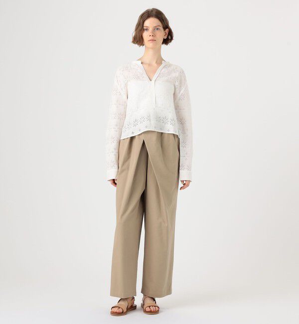 GALERIE VIE「ノンマーセライズドコットン アシンメトリーパンツ」|その他|