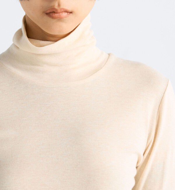 Edition「コットンシルクフライス タートルネックトップ」|Tシャツ・カットソー|