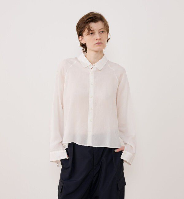 GALERIE VIE「セルロースシルクブロード ドルマンスリーブシャツ」|シャツ・ブラウス|