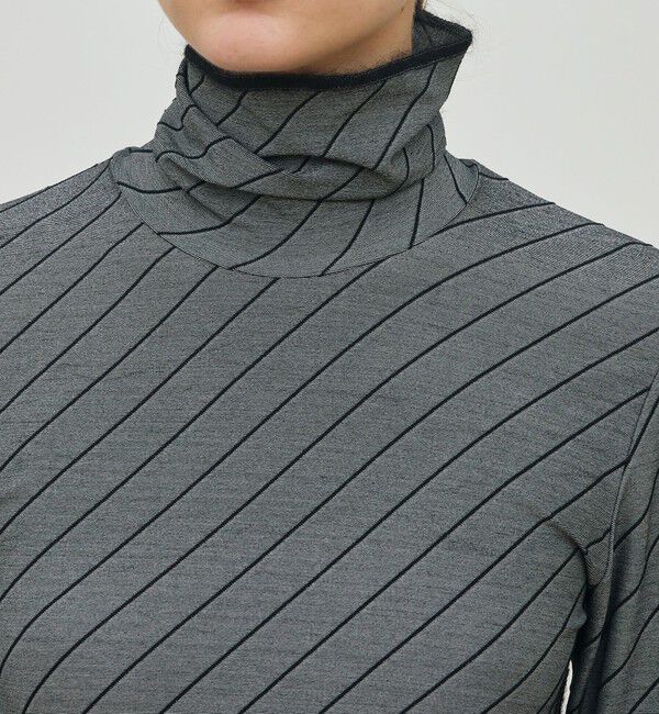 DES PRES「ダイアゴナルジャージー タートルネックプルオーバー」|Tシャツ・カットソー|