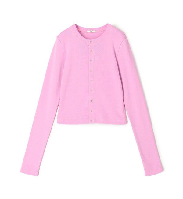 Edition「コットンモダールフライス カーディガン」|カーディガン|33 ピンク