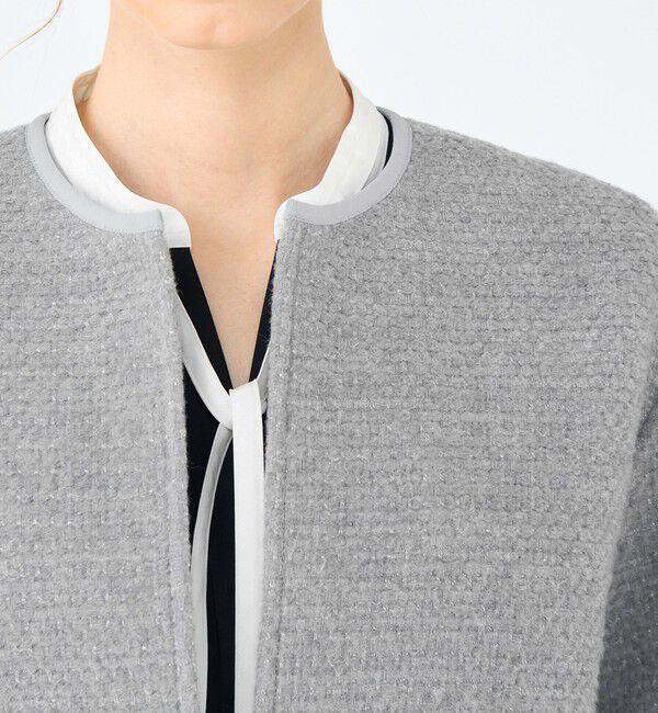 Ballsey「ファンシードビー クルーネックジャケット」|ノーカラージャケット|